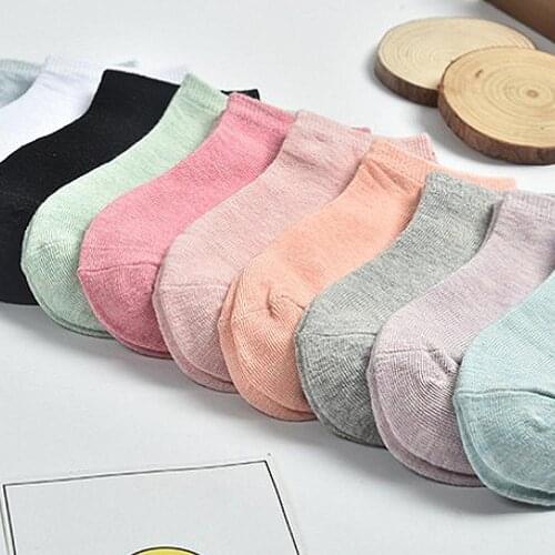 Short Ankle Socks Summer Comfortable Women Socks Candy Color Women Socks Invisible Non-slip Low Cut Girls Casual Cotton Socks