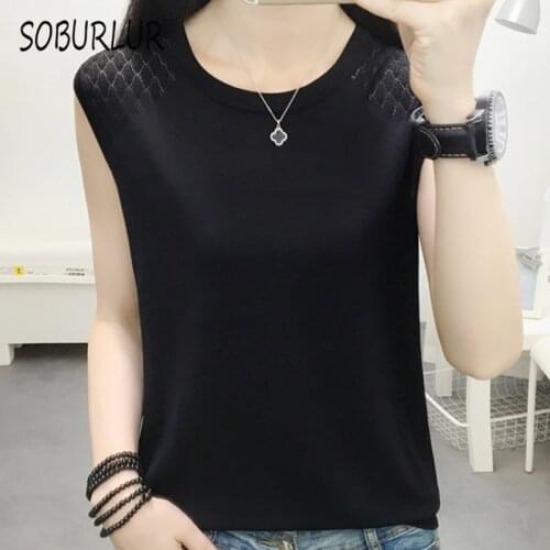 SOBURLUR 2021 Summer sleeveless Crop Tank Tops For Girls Camisole Corset Top Cropped Vest Woman Clothing Sexy Womens T-shirts