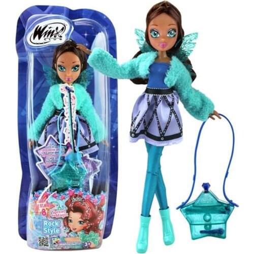 Winx Club Rock Style Layla Doll 26 cm Fairy Girl Orginal Toy Fast Shipping