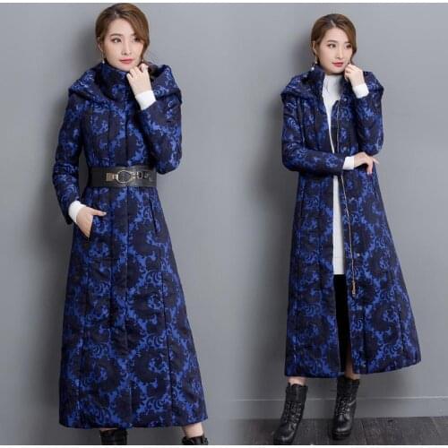 Autumn Winter Jacket Women New Long Coat Parka Femme Hooded Padded Slim Womens Jackets Vintage Parkas Mujer 2020 KJ767