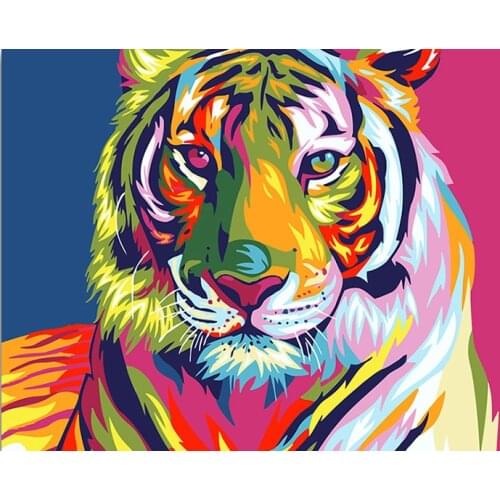 Full square wall stickers Cross stitch haft diamentowy kit set Cuadros 5D diamond painting tools animal tiger Mosaic colour art