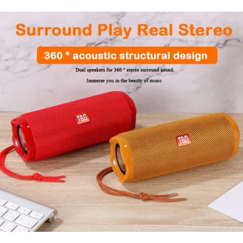 Real 20W Portable Speaker Wireless Bluetooth 5.0 HIFI 3D stereo Speakers Soundbar Outdoor Waterproof Support TF FM usb Aux Input