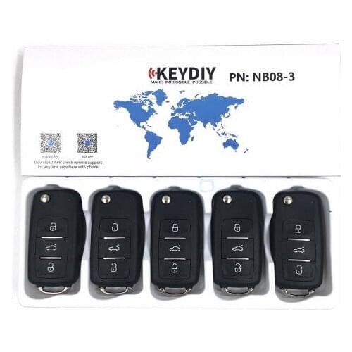 5pcs KEYDIY KD900 NB Series Remote Control KD NB08 Key for KD900+ Key Programmer URG200 Machine