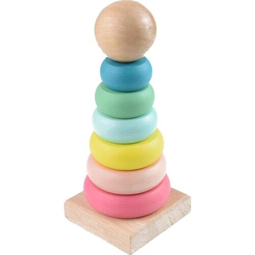 Rainbow Ring Stacking Toy Developmental Motor Skills Toys Kid