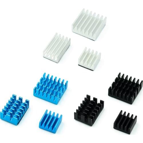 Raspberry Pi 4B anodized Color heat sink Motherboard IC heat sink with adhesive backing