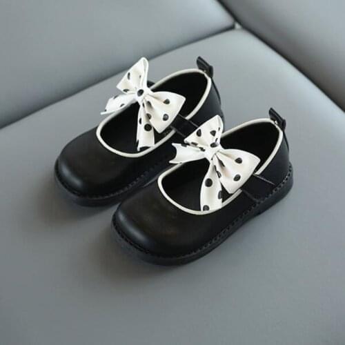 New Kids Baby Toddler Girl Children White Wedding Party Princess Leather Soft Bottom Shoes Girls Bow Single Shoes
