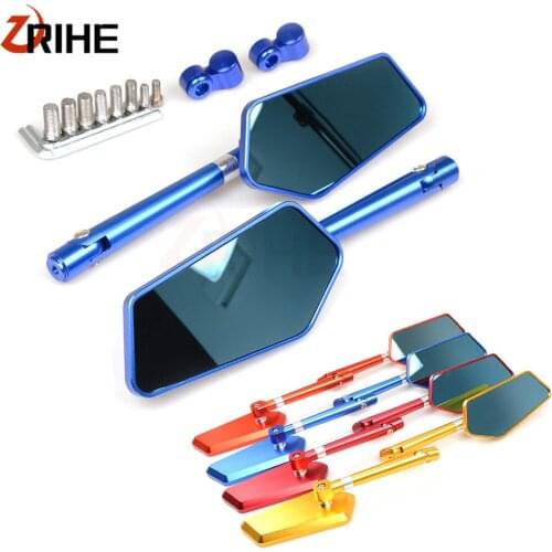 Universal Motorcycle CNC Aluminum Rearview Mirror Rear View Mirrors For Yamaha NMAX XJR1300 YBR125 MT-03 MT03 XMAX MT07