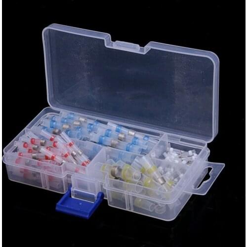 100Pcs Assorted Terminal Connector Assortment Connector Crimp Terminals Insulated Seal Electrical Wire Connectors Waterproof