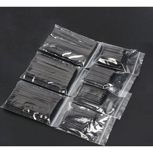 127pcs 2:1 black heat-shrinkable flame retardant insulation heat shrink tubing tube sleeving wire cable
