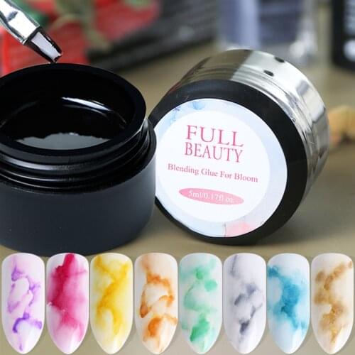 5ml Blooming Nail Gel Watercolor Smoke Ink Polish Magic Gradient Smudge Bubble DIY Varnish Manicure Nail Art Decorations SA1551