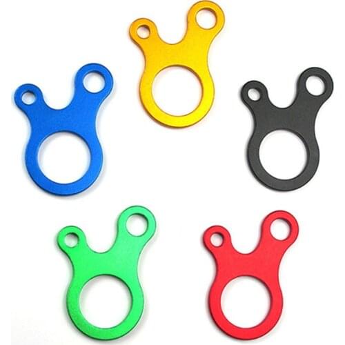 5PCS Aluminum Alloy 3 Hole Rope Knot Connect Buckle EDC Outdoor Camping Equipment Carabiner Multi-purpose Tourism Portable Tool