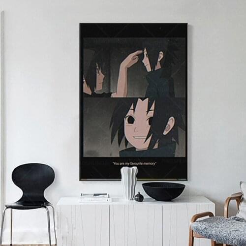 Itachi and Sasuke Aesthetic Anime Poster Canvas Wall Art Painting Decor Pictures Bedroom Living Room Home Decoration Prints