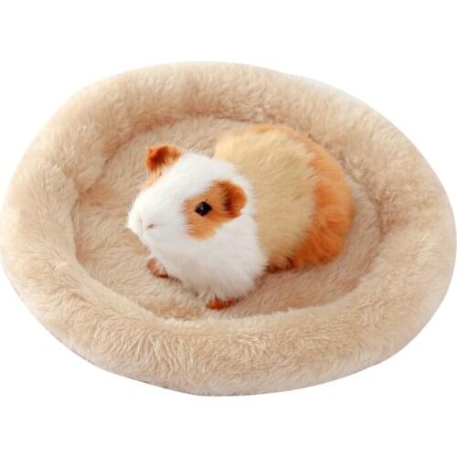 Hamster Nest Pad Velvet Warm Pet Nest Arctic Cotton Cushion Hamster Hedgehog Chinchilla Rabbit Pet Bed 6 Colors S/L Pet supplies
