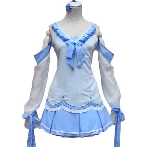Brdwn Vocaloid Womens Luo Tianyi Vanilla Ice Cream Cosplay Costume Lolita Dress