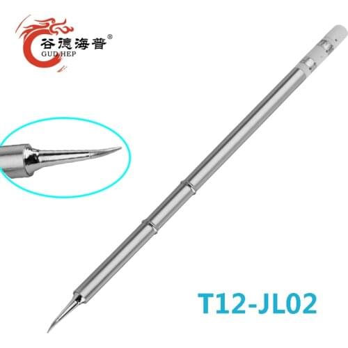 Gudhep T12 Handle Electric Soldering Iron Tips T12-J02 JL02 For Hakko T12 fx951 DIY Soldering Station Kits