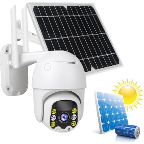Solar WiFi Camera 3MP 1536P 4G IP Camera Solar Powered PTZ Wireless CCTV Video Security Camera Waterproof PIR Human Detection