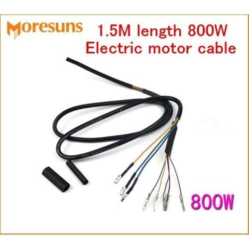 Free Ship 5pcs Electric Motor Cable 1.5M Length 800W Brushless motor wire 8 core high-temperature copper wire Electrie wire kit