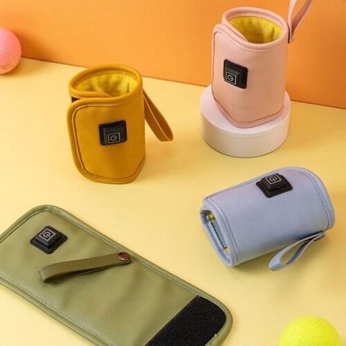Multifunctional Car Usb Baby Bottle Warmer Leather Heater Travel Cup Milk Beverage Baby Milk Bottle Warmer Thermostat