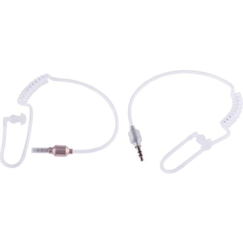 Monaural 3.5mm Air Tube In Ear Earphone Stereo Earphone Earpiece for Bluetooth Device