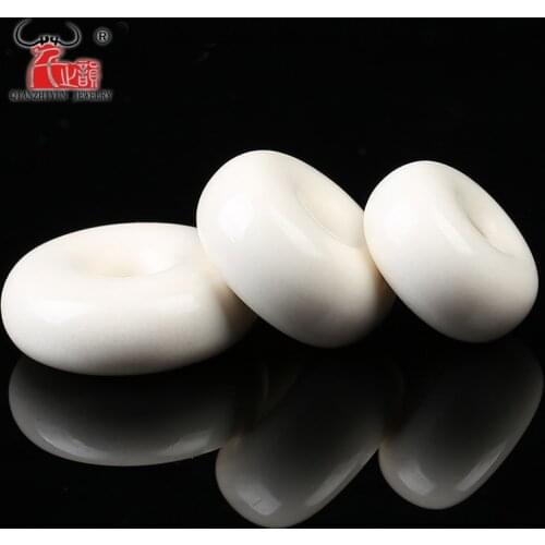 Natural deer horn carving bagel DIY buddhist beads