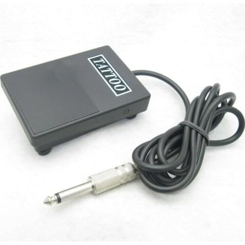 One Black Plastic Tattoo Foot Pedal Switch For Permanent Makeup Tattoo Machine Gun Power Accessories Supply