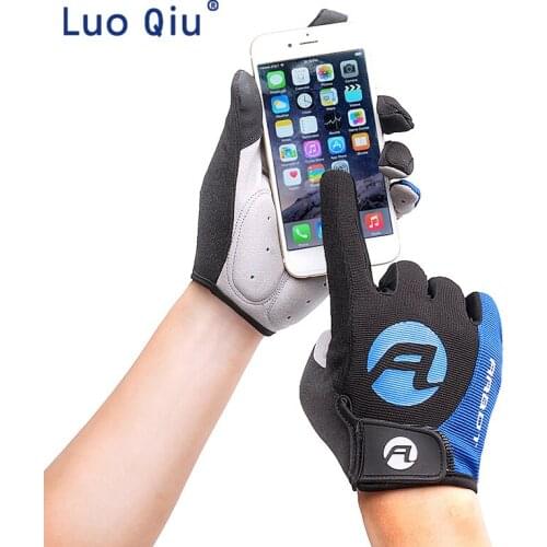 Outdoor Long 1 Pair Full Finger Cycling Touch Screen Gloves Men Women Phone Touch Mtb Mountain Cycling Fitness Gloves