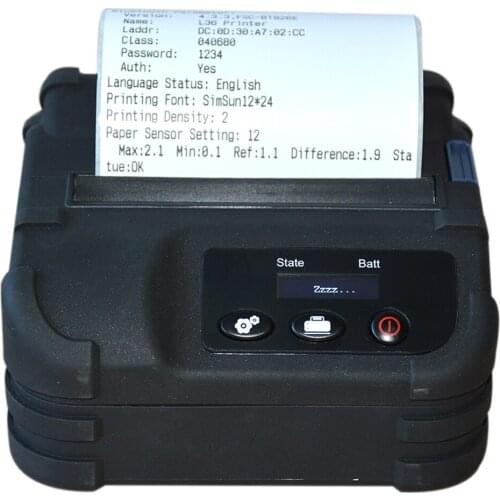 Industrial grade 3 inch 80mm handheld bt usb type c mini label thermal printer HCC-L36