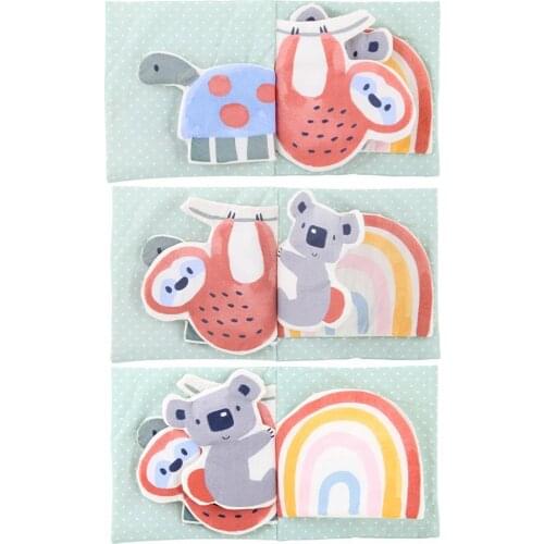 Early Education Hand Tear Not Bad Baby Cloth Book Animal Cognition Enlightenment Cloth Book Kid New Style Palm Animal Cloth Book