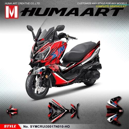 HUMAART Vinyl Wraps Kit Vehicle Stickers for SYM Cruisym 300 2017 2018 2019 2020 2021, Customizable
