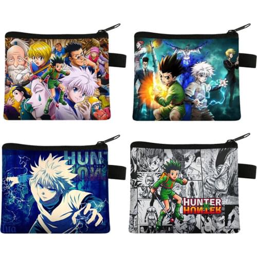 Japan Anime Hot Cartoon Full-time Hunter Wallet Hunter X Hunter Coin Purse Student Canvas Coin Bag Cartoon Storage Bag Gift