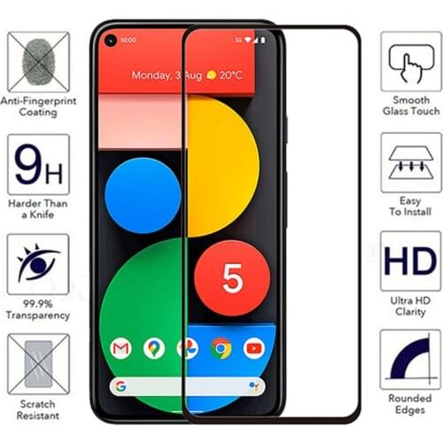 Screen Protector For Google Pixel 4 XL 3a XL 2 XL XL Full Cover Tempered Glass For Google Pixel 5 4 3 2 1 Pixel 4a 3a Glass Film