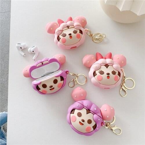 Mickey Minnie Airpods Pro Protective Cover Cartoon Cute Apple 1/2 Generation Wireless Headset Cover Applicable
