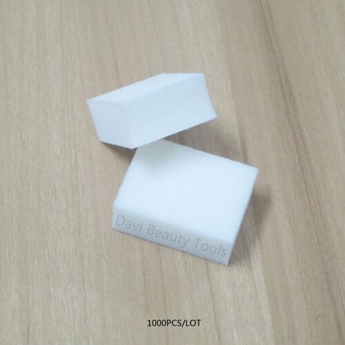 1000pcs/lot white mini sponge sanding block emery board nail tools file for nail care Nail Art manicure accessories Freeshipping