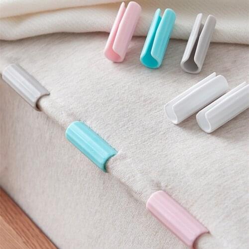 12pcs Bed Sheet Clips Fixing Cover Mattress Grippers Fasteners Clothes Pegs Blankets Coverlet Holder Slip-Resistant Fixed Clamp