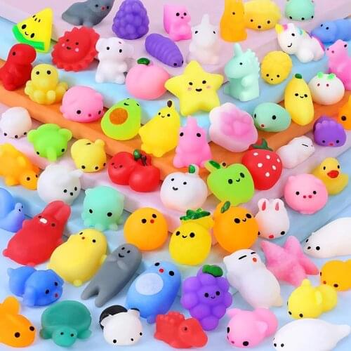 6/12/24/32pcs Party Favors for Kids Mochi Squishy Toy moji Kids Party Favors Mini Kawaii squishies Mochi Stress Reliever Anxiety