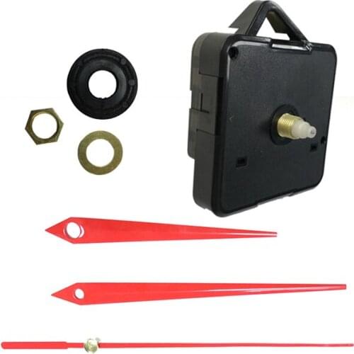 200sets DHL 13mm shaft Wall clock mechanism Sweep High Torque Clockwork Mechanism Quartz Machine Clockwork DIY with red pointers