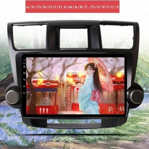 Octa Core Android 10.0 Autoradio Car DVD video player GPS Navi with 4g wifi for Toyota Highlander 2009-2014 tape media unit dab