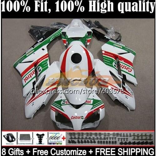 Bodys Injection For HONDA CBR1000 CBR 1000 RR CC 1000CC 50CL.24 CBR1000RR 04 05 CBR 1000RR 2004 2005 OEM Fairings Castrol green