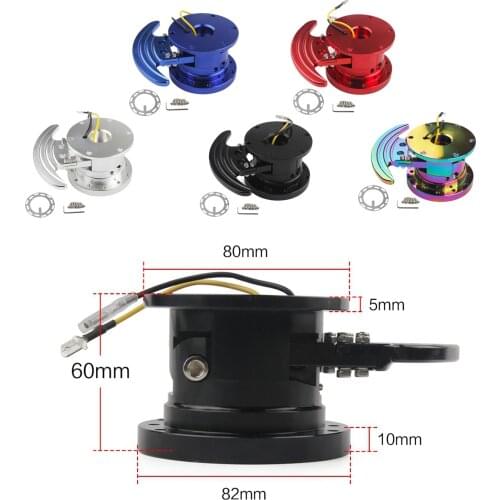 Alloy Car Quick Release Snap off Steering Wheel Hub Adapter Boss Kit Remover Kit