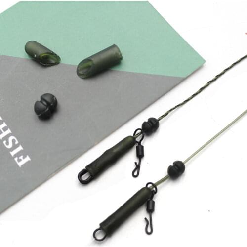 20PCS Carp Fishing Accessories Helicopter Sleeve Chod Bead For Carp Rig Anti-Tangle Sleeve Soft Buffer Beads Carp Fishing Tackle