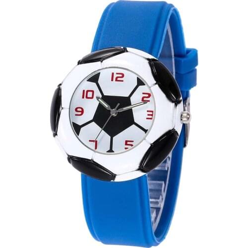 Football Soccer Pattern Quartz Watch Sport Wristwatches Unisex Comfortable Watches Birthday Gifts For Training Camping Travel