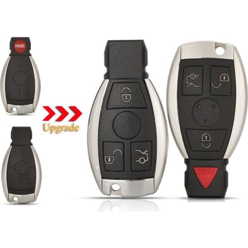Kutery 5pcs 3 Buttons Replacement Remote Key Case Shell For Mercedes Benz W211 A C E G S R SL ML GML CL GL CLS CLA CLK SLK GLK