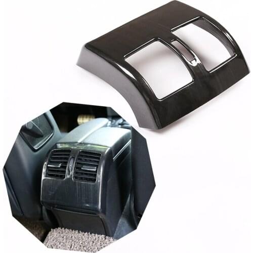 Black Wood Grain For Mercedes Benz C Class W204 2008-2013 ABS Car Rear Air Conditioning Vent Decorative Trim For E Class Coupe