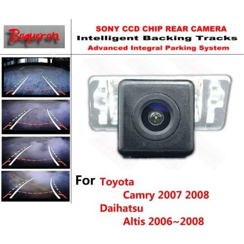 For Toyota Camry for Daihatsu Altis 2006~2008 CCD Car Backup Parking Camera Intelligent Tracks Dynamic Guidance Rear ViewCamera