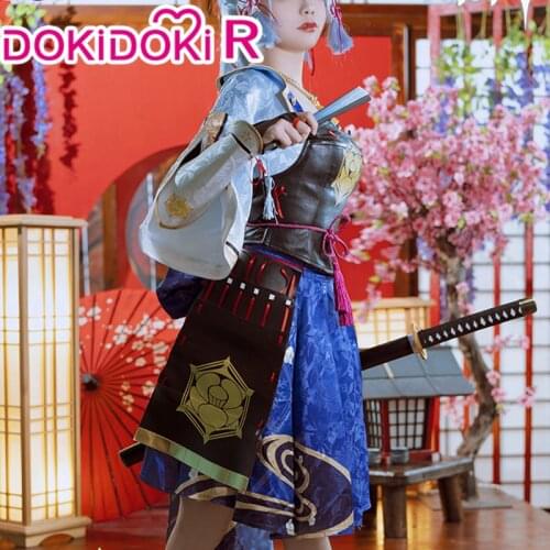 DokiDoki-R Game Genshin Impact Cosplay Kamisato ayaka Costume Genshin Impact Kamisato ayaka Cute Cosplay