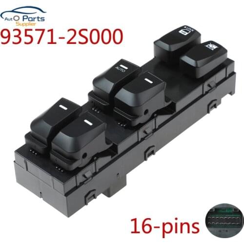 YAOPEI 93571-2S000 Front left driver side window electric switch For Hyundai IX35 TUCSON 2010-2015 935712S000