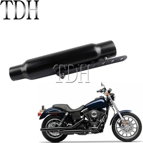 Universal Motorcycle Exhaust Muffler Pipe Tip Retro Rear Exhaust System 1-1/2" 1-3/4" For Harley Cafe Racer Bobber CG125 GN125