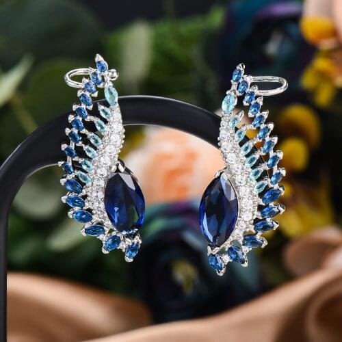 GODKI 2021 Fashion Trendy Geometric Stud Earrings For Women Cubic Zirconia Crystal CZ Statement Stud Earring Brincos Bijoux