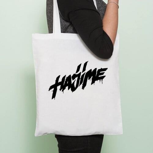 Hajime MiyaGi Andy Panda Canvas Tote Bag Cloth Shoulder Shopper Bags Women Russian Hip Hop Band Shopping Bags Ladies Handbags