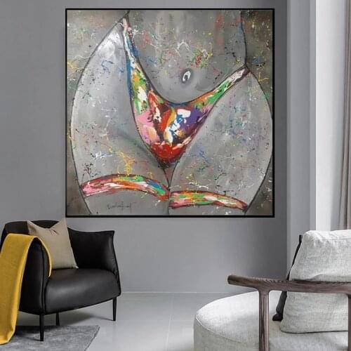 Sex Woman Hips Figure Canvas Painting Graffiti Art Street Poster and Modern Prints Wall Art Pictures for Living Room Decoration